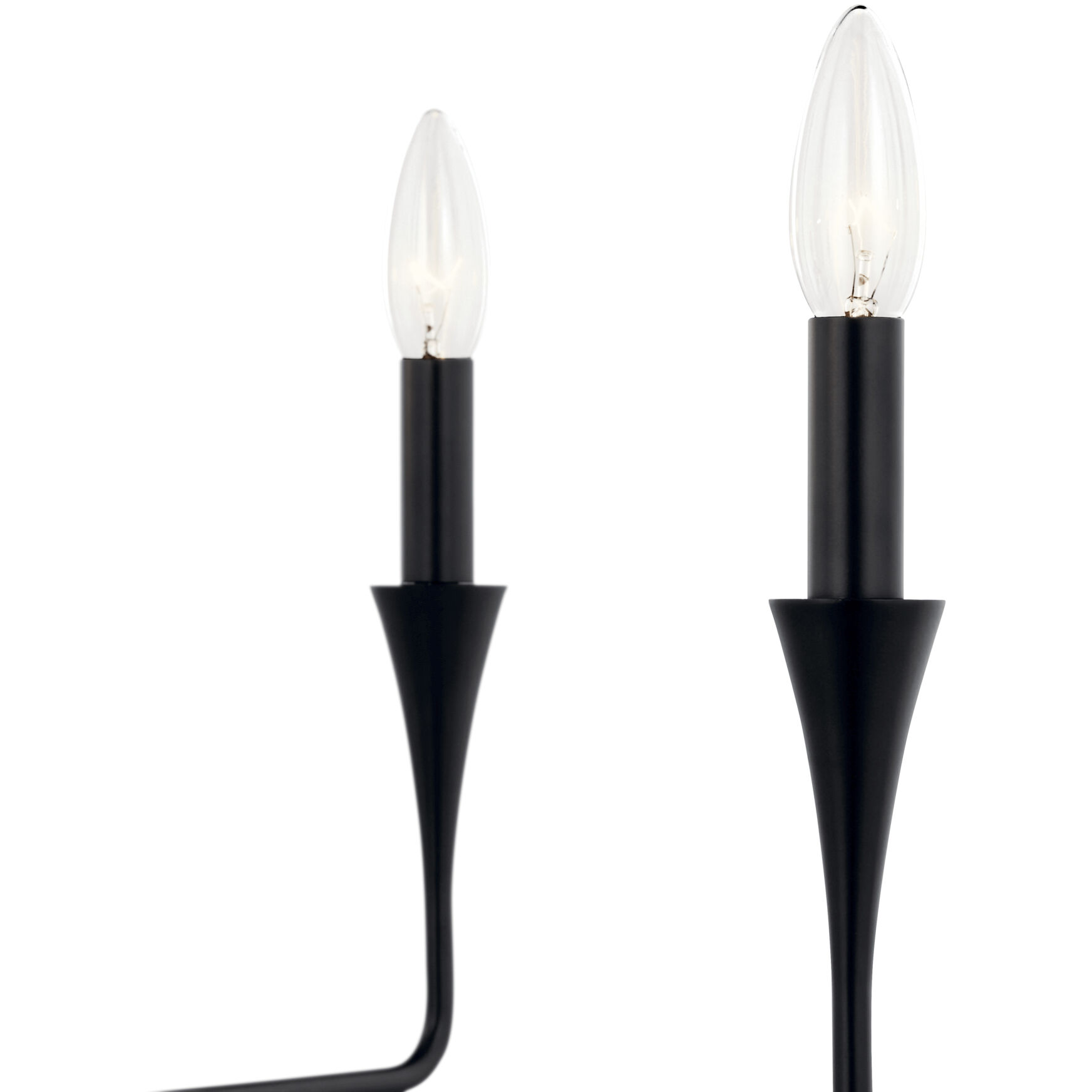 Alvaro 5 Light Black Chandelier Ceiling Light, 1 Tier Small